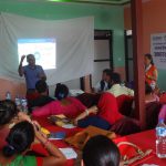 Dr. Guna Raj Lohani, ED of Health Insurance Board, delivering sessions during enrollment process of training assistant